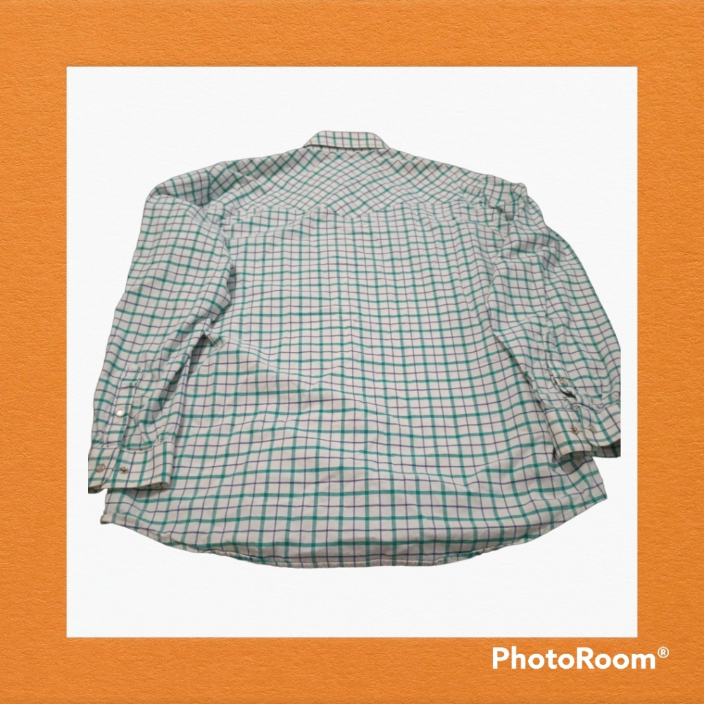 Men's CINCH 100%Cotton Pearl Snap Button Down Sz. M - Picture 6 of 7